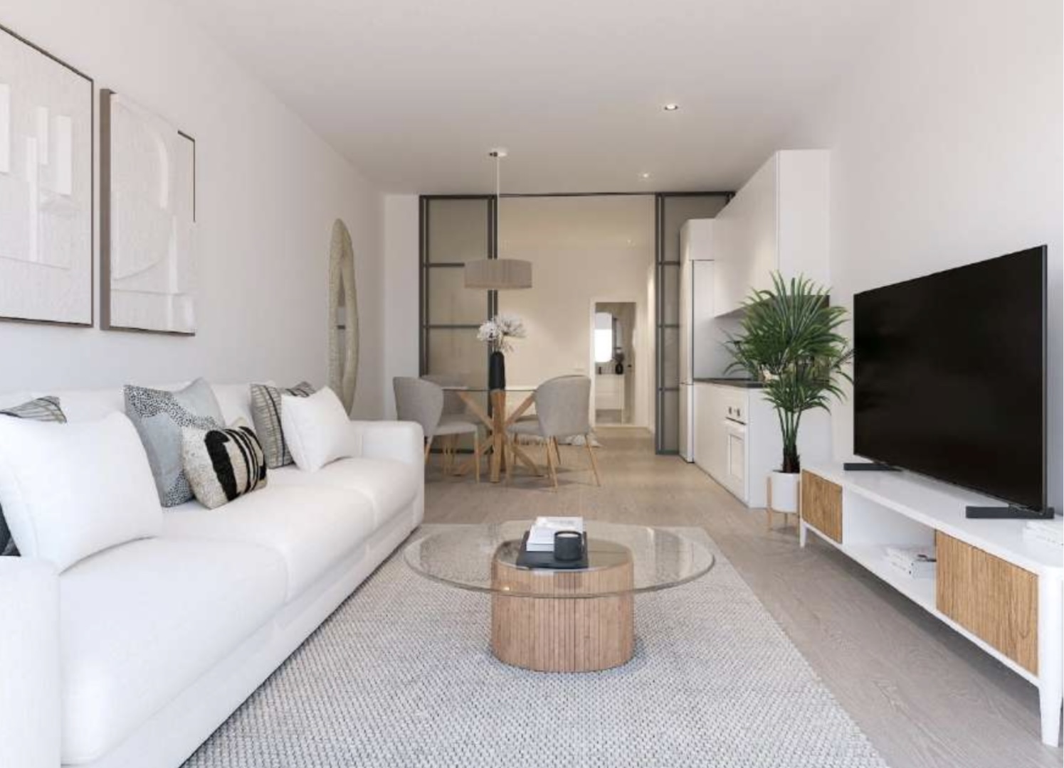 Modern property with pool - real estate.