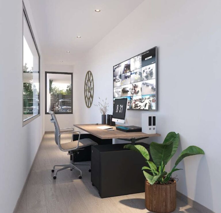 Modern real estate property design.