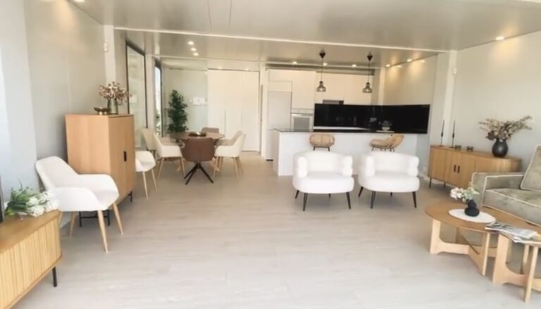 Modern real estate property exterior.