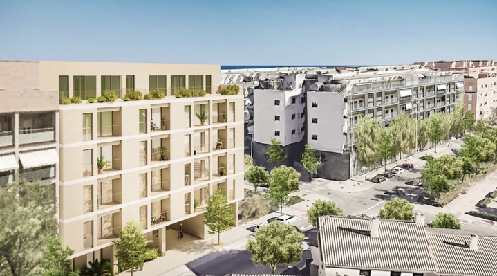 Modern property for real estate purposes