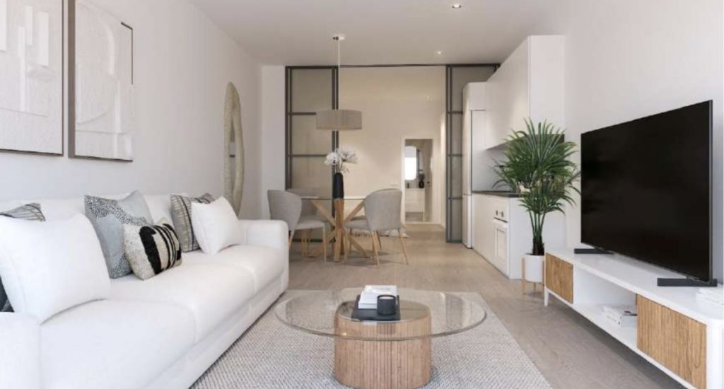 Modern property with pool - real estate.